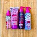 Novo Kit Banho Premium Esfoliante Sabonete Hidratante e Body Splash Lovely Face Beautiful