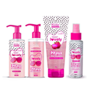 Novo Kit Banho Premium Esfoliante Sabonete Hidratante e Body Splash Lovely Face Beautiful
