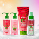 Novo Kit Banho Premium Esfoliante Sabonete Hidratante e Body Splash Lovely Face Beautiful