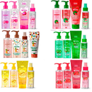 Novo Kit Banho Premium Esfoliante Sabonete Hidratante e Body Splash Lovely Face Beautiful