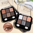 Seis-cores Eyeshadow Earth Color Smoky Makeup Pearlescent Matte Milk Tea Paleta de Maquiagem Feminina Estudante