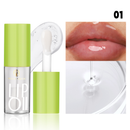 Óleo Labial De 6 Cores De Maquiagem Barata : Brilho Transparente , Esmalte Hidratante , Aplicador De Pincel Rechonchudo