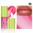 Óleo Labial De 6 Cores De Maquiagem Barata : Brilho Transparente , Esmalte Hidratante , Aplicador De Pincel Rechonchudo