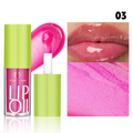Óleo Labial De 6 Cores De Maquiagem Barata : Brilho Transparente , Esmalte Hidratante , Aplicador De Pincel Rechonchudo