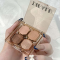 Paleta De Sombras DIKALU De 4 Cores – Marromes Neutros Foscos E Brilhantes , De Longa Duração À Prova De Manchas