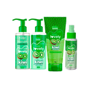 Novo Kit Banho Premium Esfoliante Sabonete Hidratante e Body Splash Lovely Face Beautiful