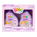 Kit higiene Infantil MURIEL BABY Shampoo e Condicionador Camomila Lavanda Menina Neutro ou Menino Neutro MURIEL BABY