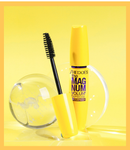 Rímel À Prova D'água De Longa Volume E Curvatura De Vison Cílios Postiços-Amarelo Natural Duradouro Não Desbotado