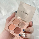 Paleta De Sombras DIKALU De 4 Cores – Marromes Neutros Foscos E Brilhantes , De Longa Duração À Prova De Manchas