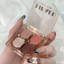 Paleta De Sombras DIKALU De 4 Cores – Marromes Neutros Foscos E Brilhantes , De Longa Duração À Prova De Manchas
