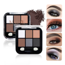 Seis-cores Eyeshadow Earth Color Smoky Makeup Pearlescent Matte Milk Tea Paleta de Maquiagem Feminina Estudante