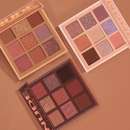Paleta De Sombras LANGMANNI 9-Pan , 50g-Maquiagem De Nove Cores Perolada E Marrom Vermelho Fosco