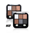 Seis-cores Eyeshadow Earth Color Smoky Makeup Pearlescent Matte Milk Tea Paleta de Maquiagem Feminina Estudante