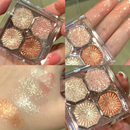 Paleta De Sombras DIKALU De 4 Cores – Marromes Neutros Foscos E Brilhantes , De Longa Duração À Prova De Manchas